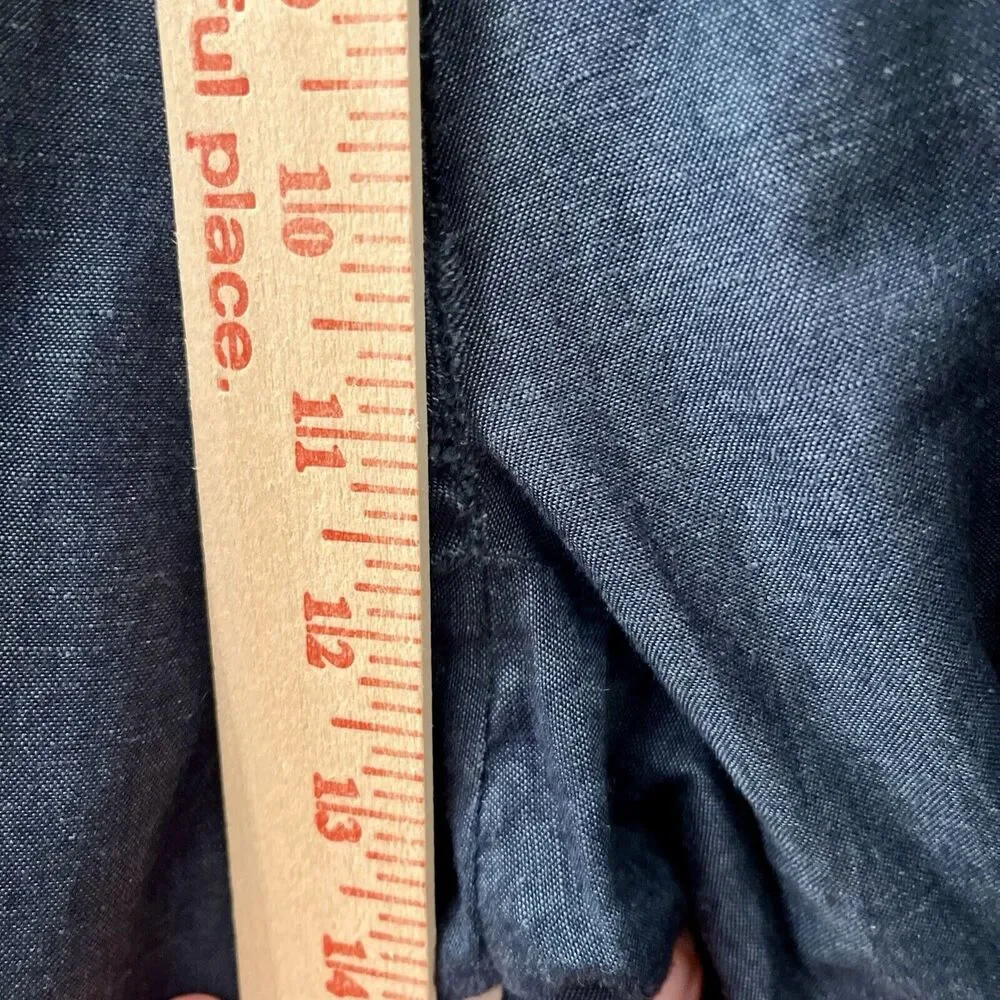 Louis Raphael Tailored Men's Linen Blend‎ Dress Pants 36x30 Navy Blue Preppy